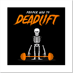 Deadlift - The Funny Halloween Gym Skeleton Way (Part 2) Posters and Art